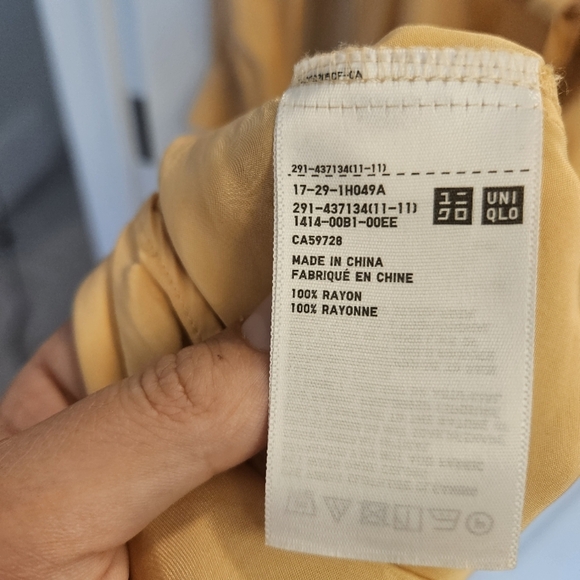 Uniqlo long sleeve maxi shirt dress M - Picture 8 of 9